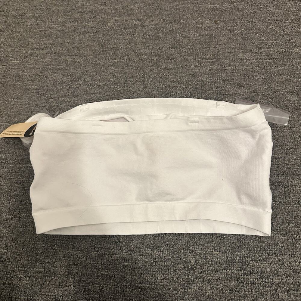 Truekind® Convertible Strapless Bandeau Bra Size Large White - Picture 2 of 3